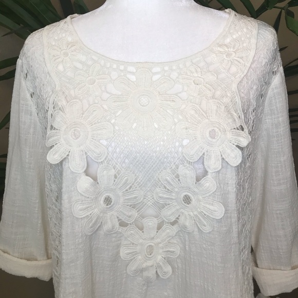 Multiples Embroidered 100% Cotton Tunic-Top - XL - Picture 4 of 17